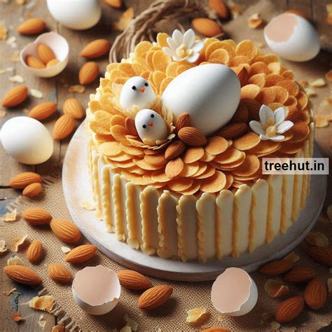 Almond Flakes Cake Decoration Ideas