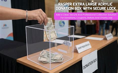 Rasper Transparent Acrylic Donation Box Daan Peti Patra For Temple ...
