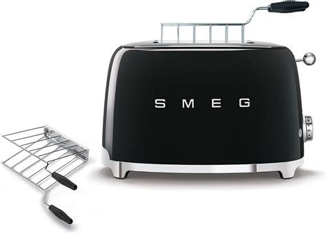 SMEG 2 Slice Toaster with Sandwich Racks, Black India | Ubuy