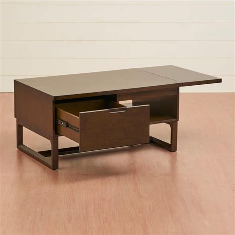 Buy Butterfly Rectangular Coffee Table with Storage - Brown from Home ...