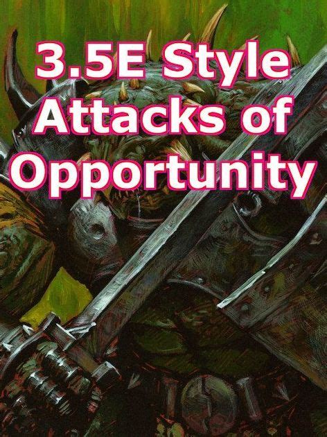 3.5E Style Attacks of Opportunity for 5E | RPG Item | RPGGeek