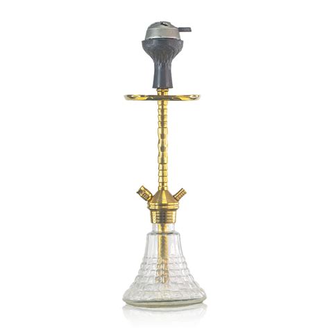 Buy Fighter Ladder Hookah - Gold Stem / Transparent Base | VG France ...