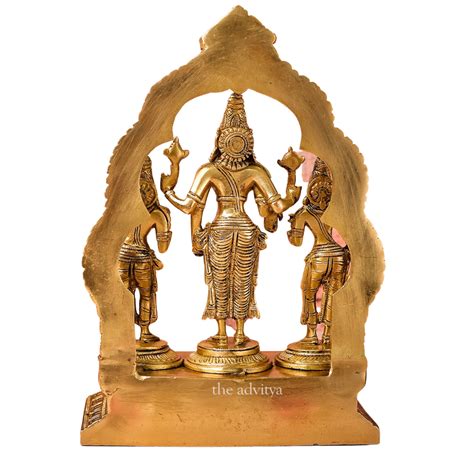 The Advitya | Lord Vishnu With Bhudevi & Sridevi Same Base