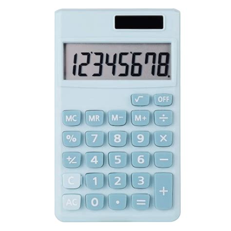 Monique 12 Digit Display Solar Dual Power Calculator Mini Portable Hand ...