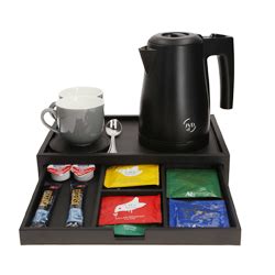 JVD Room Amenities Tray & Kettles – Enhance Guest Comfort