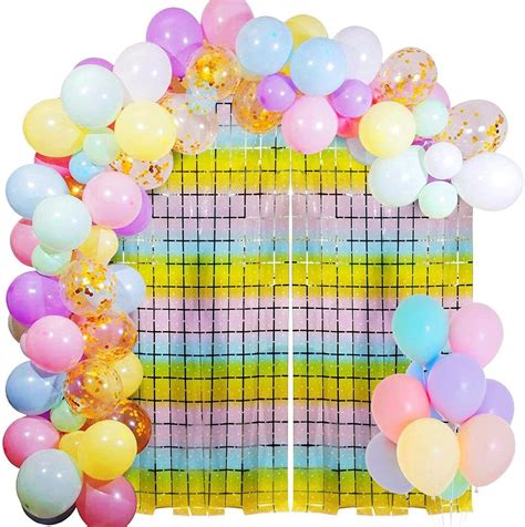 Party Propz Rainbow Theme Birthday Decorations - Pack of 73 Happy ...