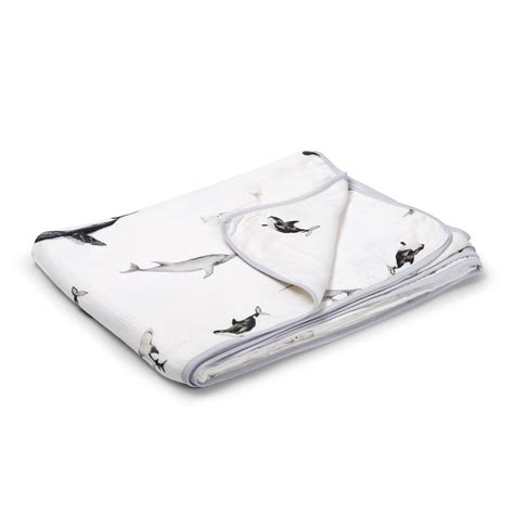 Seaworld- 4 Layer Bamboo Muslin Blanket – LittleBird India