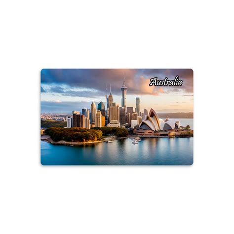 Buy EVERCAREGIFTS Tourism Souvenir Australia Fridge Magnet Sydney Opera ...