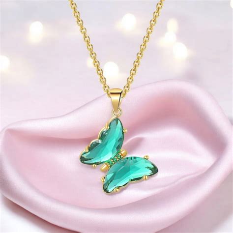 Elegant Gold Plated Butterfly Necklace for Women and Girls, Trendy But ...