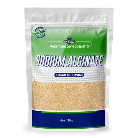 Buy Sodium Alginate -120 Gm (4.23 Oz), Pure Sodium Alginate Powder ...