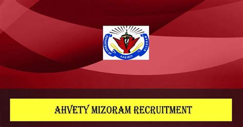 AHVETY Mizoram Recruitment 2022 » 07 Veterinary Field Assistant (VFA ...