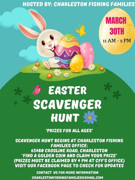 Charleston Fishing Families Easter Event, 63480 Crosline Road, mailing ...