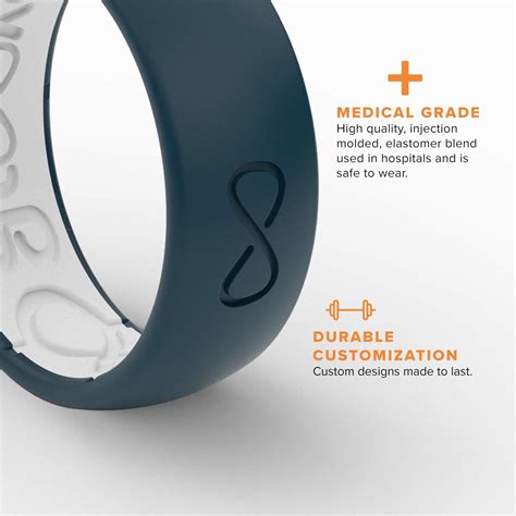 Buy Groove Life Solid Silicone Ring Breathable Rubber Wedding Rings for ...