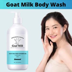 Sonavi Goat Milk Whitening Shower Gel Men & Women Milk Wash: Buy Sonavi ...