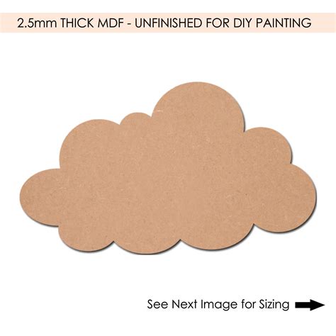 Cloud DIY MDF Cutout– Hobby Decor Pvt Ltd