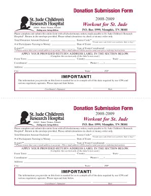 St Jude Donation Form - Fill and Sign Printable Template Online