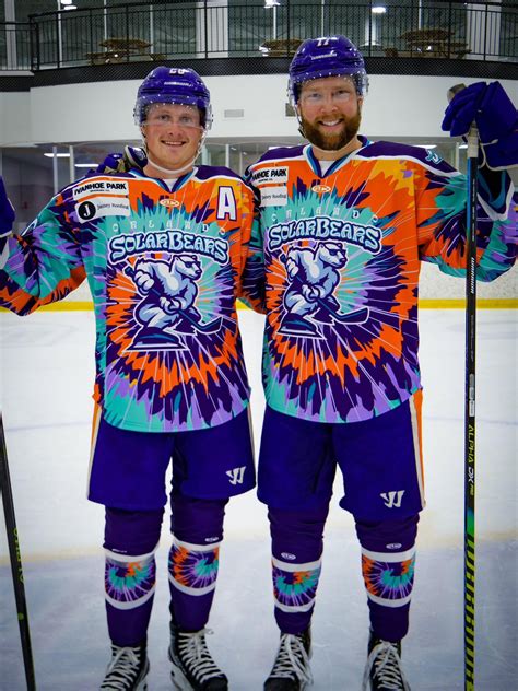 Orlando Solar Bear’s Tie Dye uniforms : r/hockey