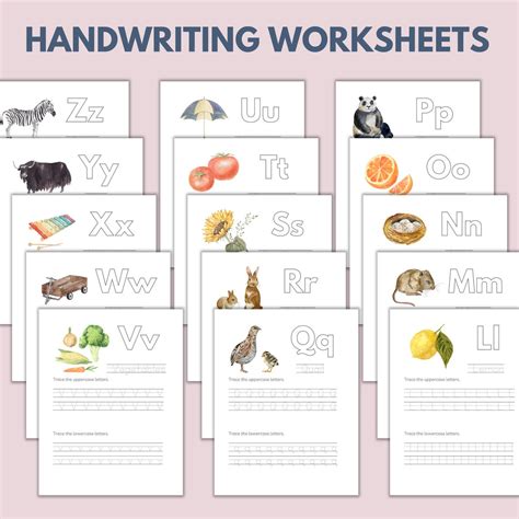 Image result for Handwriting Worksheets Alphabet Printable