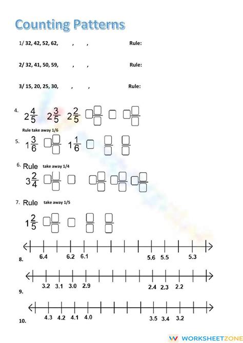 Image result for Number Patterns with Decimals Worksheet