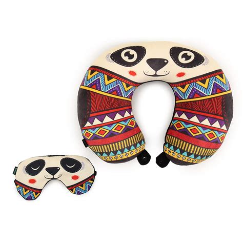 Chumbak Travel Pillow for Flights | Neck Rest for Travel with Eyes Mask ...