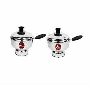 Prithi Home's and Kitchen Stainless Steel Chiratta Puttu Maker Use with ...