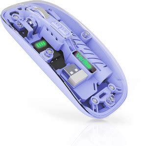 gustave Transparent Wireless Mouse Rechargeable Silent Optical Mouse ...