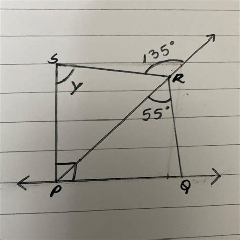 In the figure, PS perpendicular l, RQ perpendicular l, the degree ...