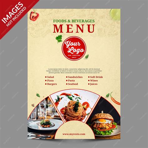 Image result for Food Menu Cover Design