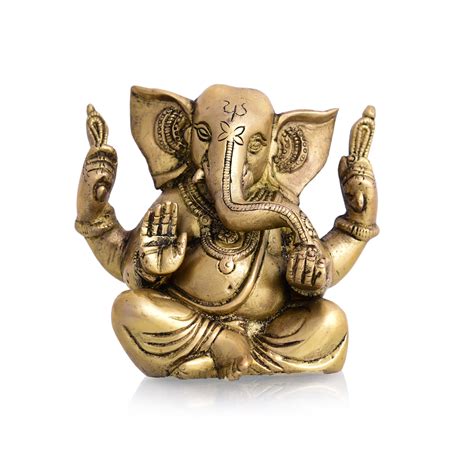 Brass Appu Ganesha with Big Ears - Vedansh Craft