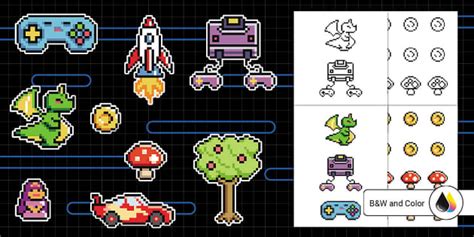 Retro Arcade Theme Bulletin Board Cutouts (teacher made)