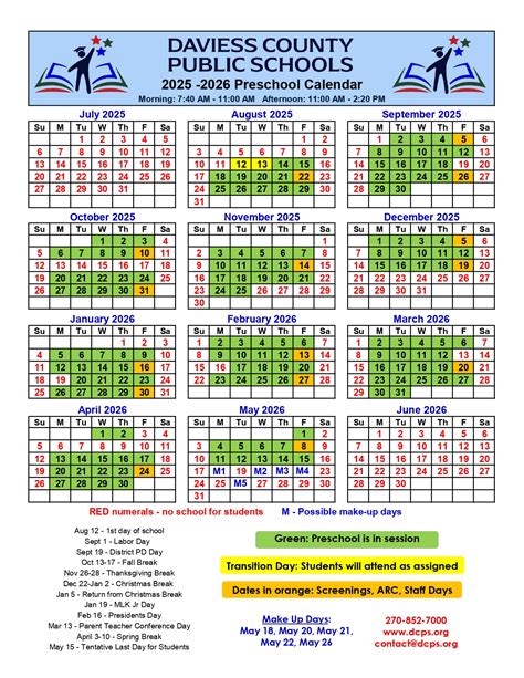 DAVIESS COUNTY PUBLIC SCHOOLS KY Calendar 25-26 Revised [PDF] - EduCounty