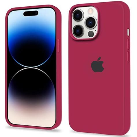 Dark Pink Original Silicone case for Apple iphone 13 Pro Max – The Hatke