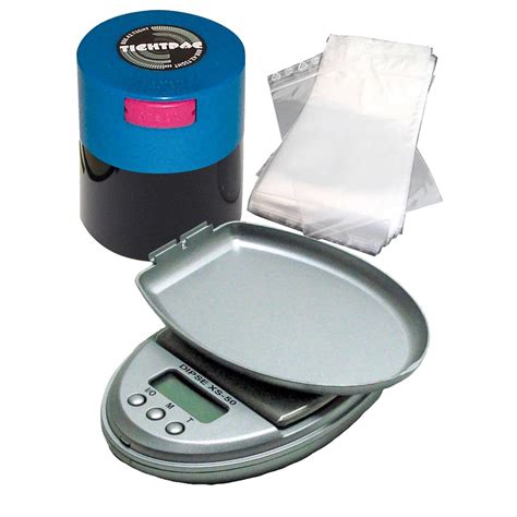 Packing-Set with digital scale, Tightvac and zip bags, 21,99