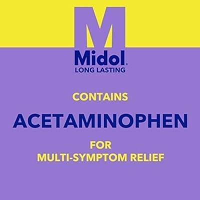 Buy Midol Long Lasting Relief, Menstrual Pain Reliever & Fever Reducer ...
