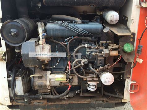 Bobcat S185 Cab Skid Steer Loader Kubota Diesel Engine 4x4 Bucket