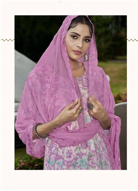 Rivaa Unstitched Pink Pashmina Winter Suit with Chiffon Dupatta – Stilento