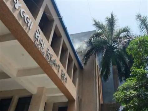 A fire broke out in the record room on the third floor of the surat ...