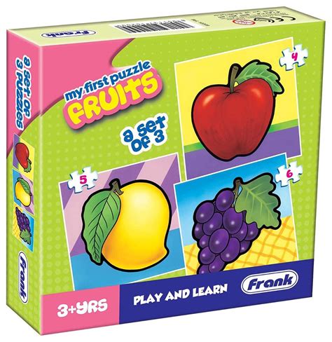 Buy Frank My First Fruits Puzzle For 3 Year Old Kids And Above Online ...