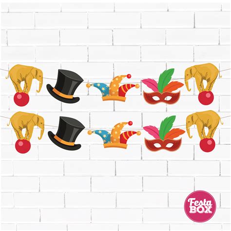 Background Banner for Birthday Party - Carnival Theme by Festabox - Op
