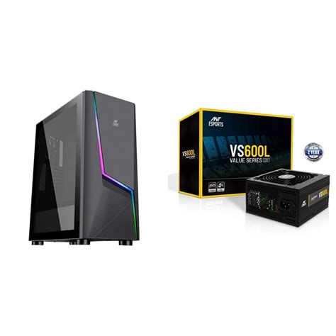 Buy Ant Esports ICE-130AG Mid Tower Computer Case I Gaming Cabinet ...