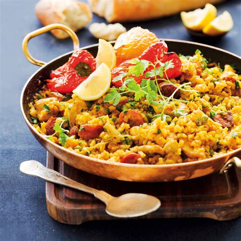 Oven Baked Chicken And Chorizo Paella - Food Recipe