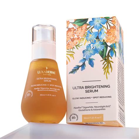 LuxaDerme Ultra Brightening Korean Face Serum with 77% Yuzu, Vitamin C ...