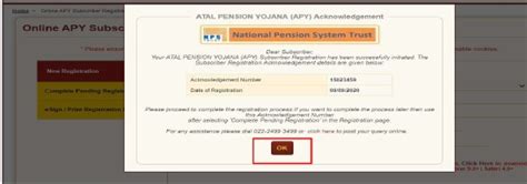 Process flow for opening APY account through online & Offline Aadhaar