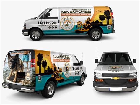 Design a Van Wrap for my Dog Paddle Board Business | Freelancer