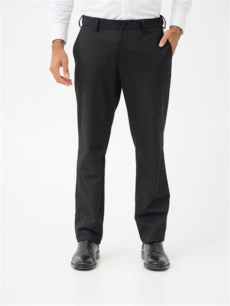 Buy Men's Brist Black Formal Trousers With Water Repellent Tech
