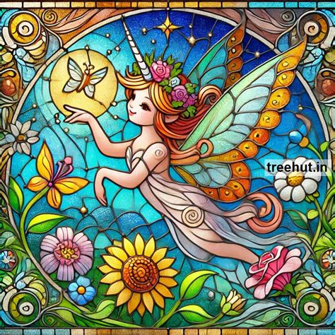 Fairy Stain Glass Painting Ideas