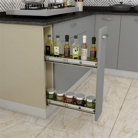 A Light Grey L-Shaped Kitchen – Qarpentri
