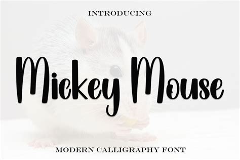 Mickey Mouse Font by putrasyahreza00 · Creative Fabrica