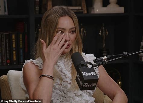 Hilary Duff breaks down in tears as she talks about 'painful' rift with ...
