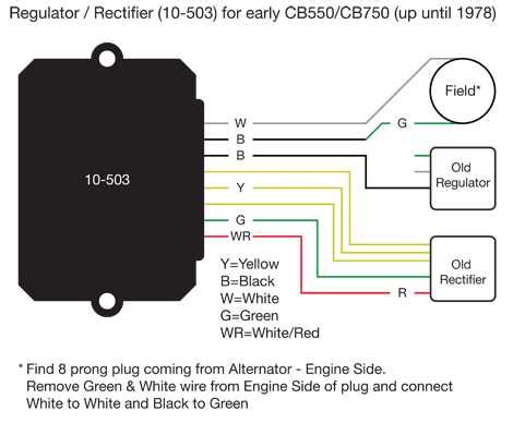 CB550 Regulator Rectifier Wiring 的图像结果
